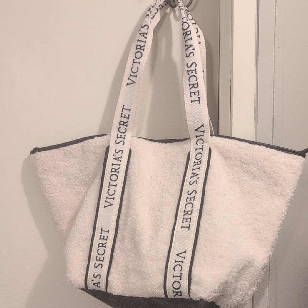 Victoria's Secret Black and White Tote Bag